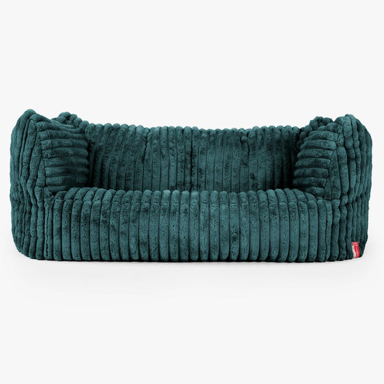 Pouf Divano Ruben - Velluto Felpato Ultra Morbido Tiglio1