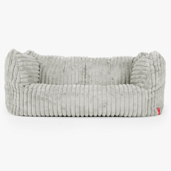 Pouf Divano Ruben - Velluto Felpato Ultra Morbido Verde Salvia1