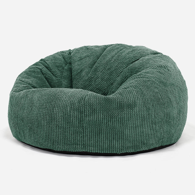 Pouf Divano, Sacco - Pompon Verde Muschio 01