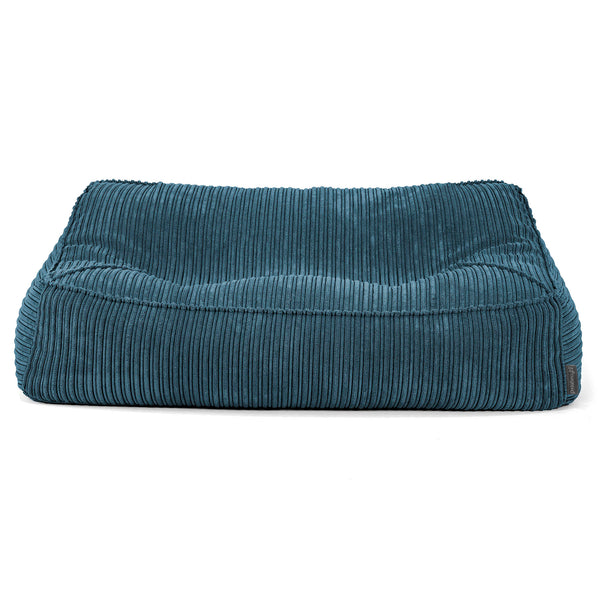 Pouf Divano Sloucher - Velluto a Coste Navy 01