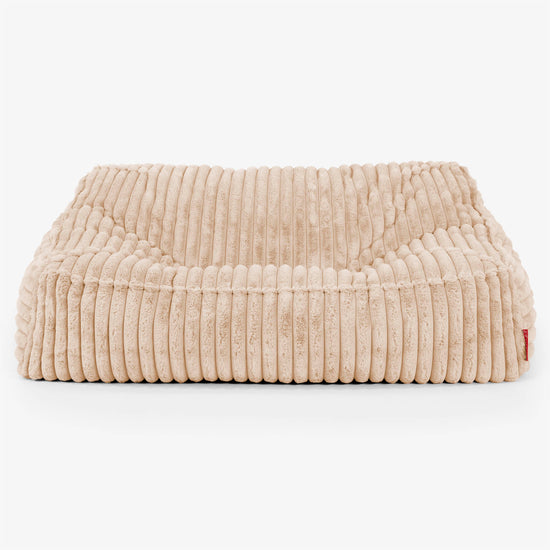 Pouf Divano Sloucher - Velluto Felpato Ultra Morbido Pesca2