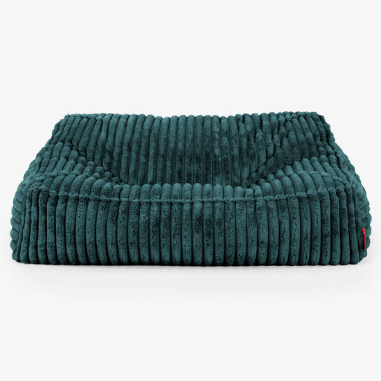 Pouf Divano Sloucher - Velluto Felpato Ultra Morbido Tiglio2