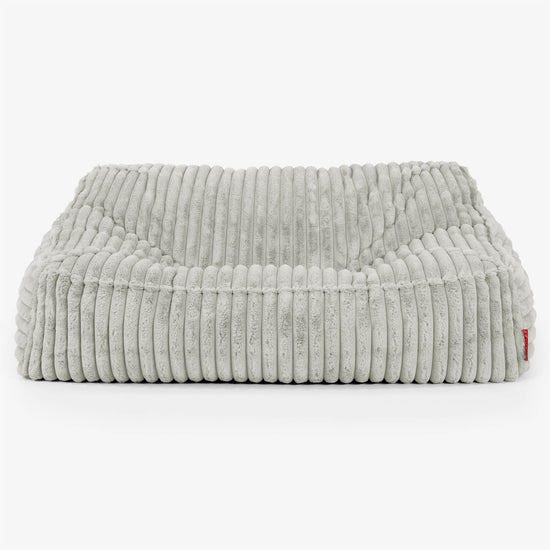 Pouf Divano Sloucher - Velluto Felpato Ultra Morbido Verde Salvia2
