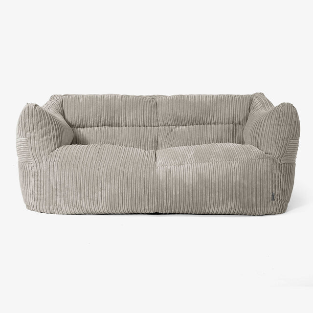 Pouf Divano Victor - Velluto a Coste Visone 01