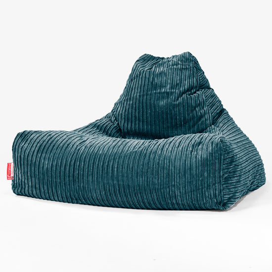 Pouf Poltrona Relax Sacco - Velluto a Coste Coste Tiglio 01