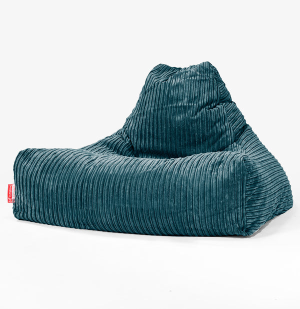 Pouf Poltrona Relax Sacco - Velluto a Coste Coste Tiglio 01