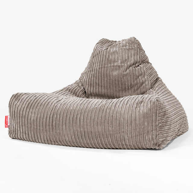 Pouf Poltrona Relax Sacco - Velluto a Coste Grigio Tortora 01