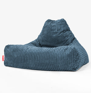 Pouf Poltrona Relax Sacco - Velluto a Coste Navy