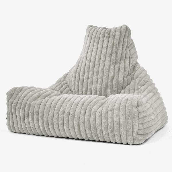 Pouf Poltrona Relax Sacco - Velluto Felpato Ultra Morbido Verde Salvia 01