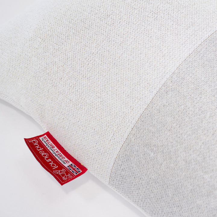 Pouf Poltrona Sacco Relax - Lavorato a Maglia Blocco di Colore Grigio 02