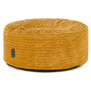 Pouf rotondo 36 cm imbottito color glicine in velluto con base oro - Ell Pouf rotondo 36 cm imbottito color glicine in velluto con base oro - Ell