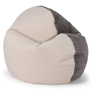 Sedia Pouf Sacco Flexforma per Bambini 1 a 3 anni - Bouclé & Velluto a Coste Grafite