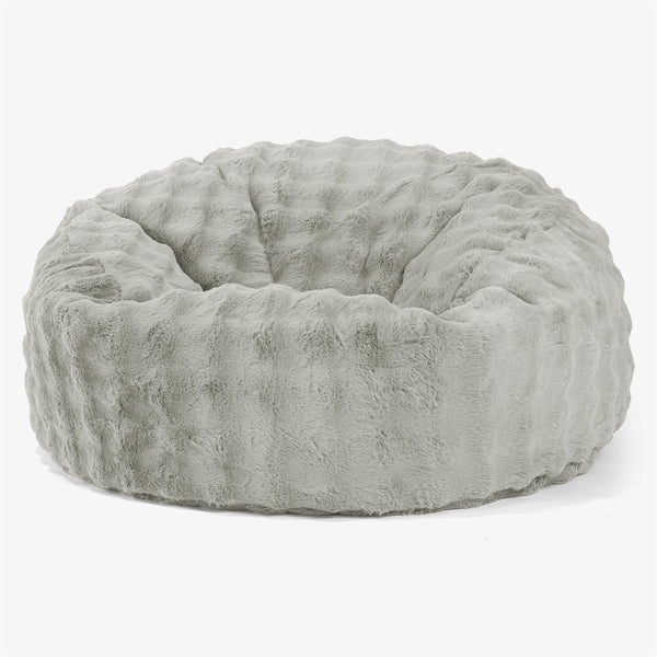 Pouf Sacco Gigante 'Mammut' - Pelliccia Sintetica a Bolle Verde Salvia 01