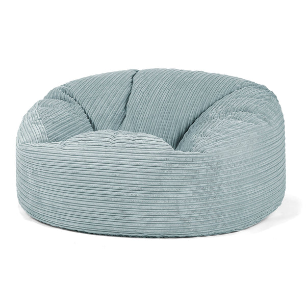 Pouf Sacco Gigante 'Mammut' - Velluto a Coste Verde Menta 01