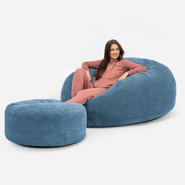 Pouf Sacco Gigante XXXL 'Mega Mammut' - Pompon Cielo 02