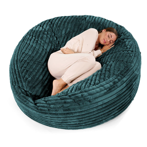 Pouf Sacco Gigante XXXL 'Mega Mammut' - Velluto Felpato Ultra Morbido Tiglio