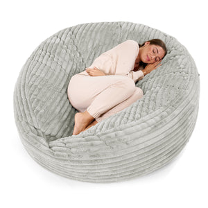 Pouf Sacco Gigante XXXL 'Mega Mammut' - Velluto Felpato Ultra Morbido Verde Salvia
