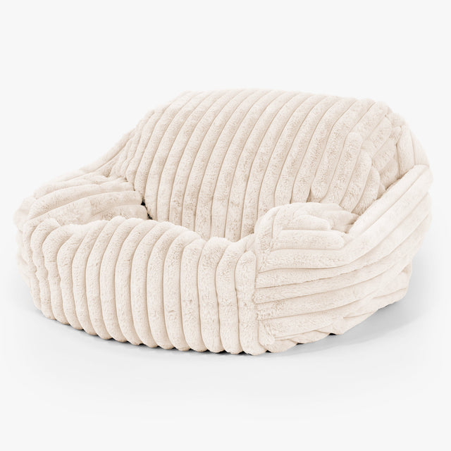 Poltrona Pouf Sacco Sabine Copertura di Ricambio - Velluto Felpato Ultra Morbido 01