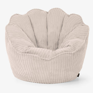 Sedia Pouf Sacco Natalia Sacco - Velluto a Coste Avorio