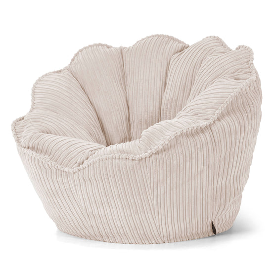 Sedia Pouf Sacco Natalia Sacco - Velluto a Coste Avorio 02