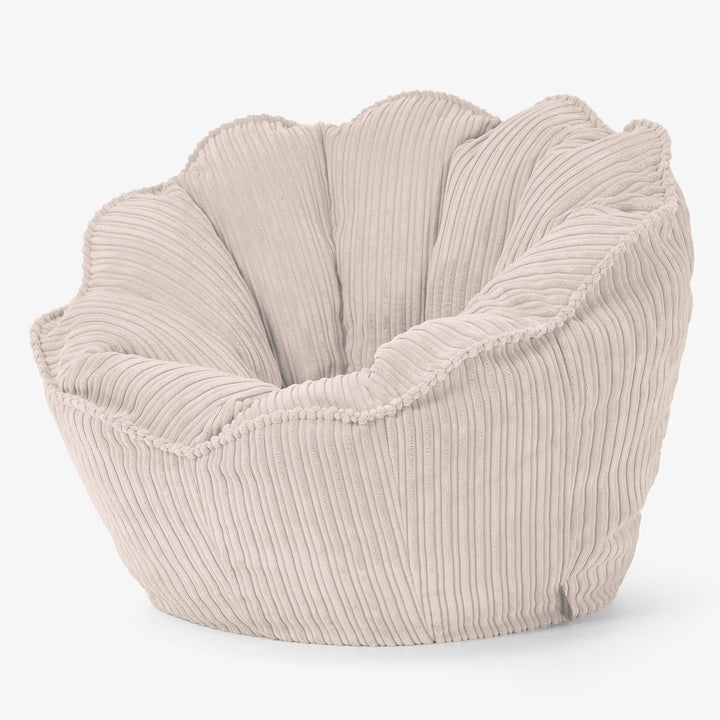 Sedia Pouf Sacco Natalia Sacco - Velluto a Coste Avorio 02