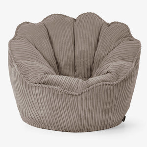 Sedia Pouf Sacco Natalia Sacco - Velluto a Coste Grigio Tortora