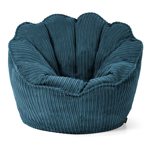 Sedia Pouf Sacco Natalia Sacco - Velluto a Coste Navy 01