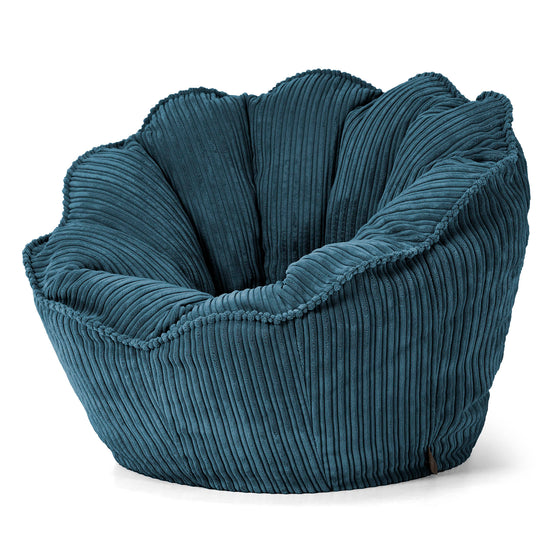 Sedia Pouf Sacco Natalia Sacco - Velluto a Coste Navy 02