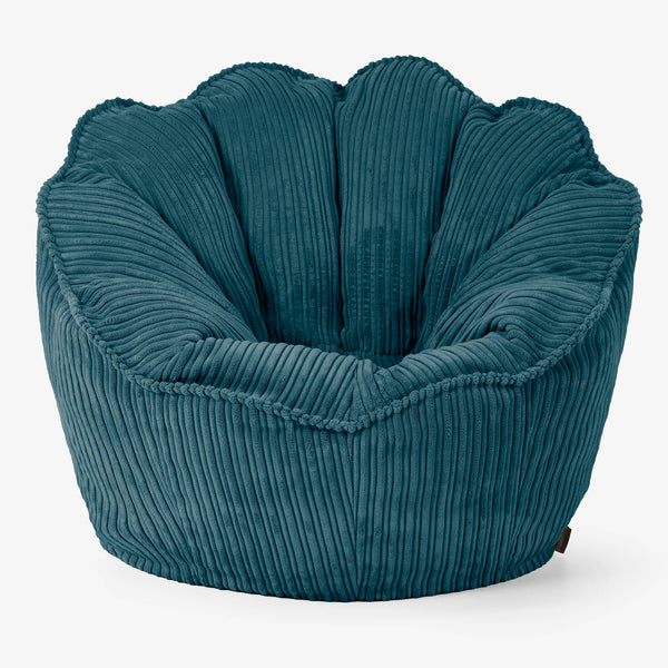 Sedia Pouf Sacco Natalia Sacco - Velluto a Coste Tiglio 01