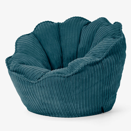 Sedia Pouf Sacco Natalia Sacco - Velluto a Coste Tiglio 02