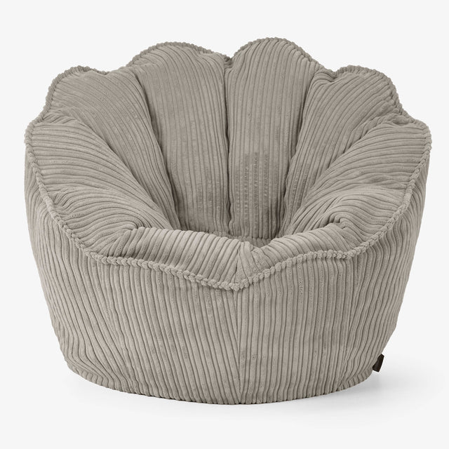 Sedia Pouf Sacco Natalia Sacco - Velluto a Coste Visone 01