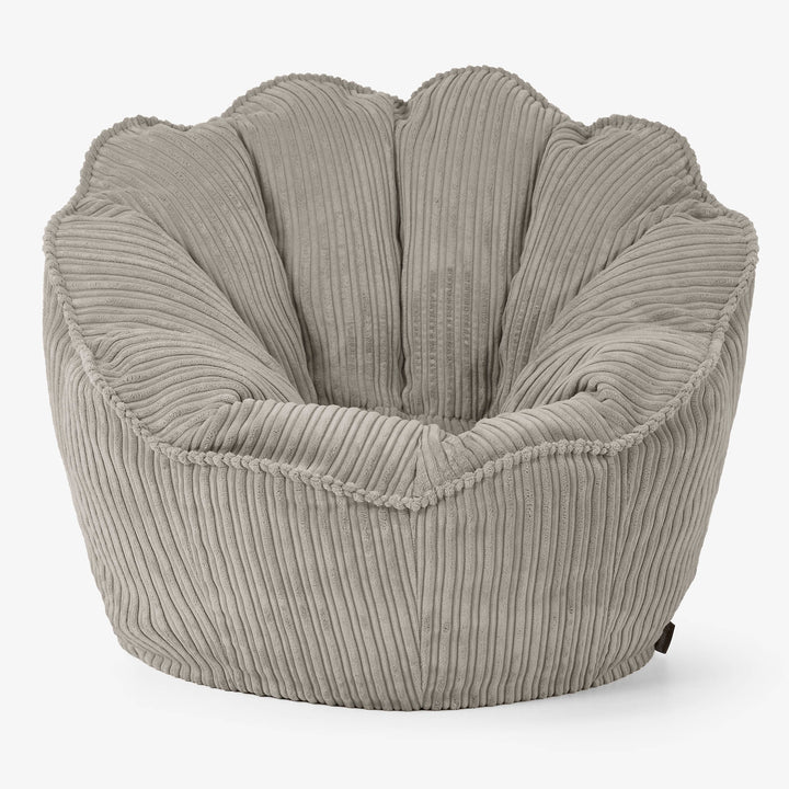 Sedia Pouf Sacco Natalia Sacco - Velluto a Coste Visone 01