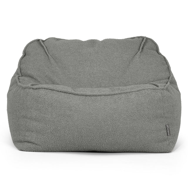 Sedia Pouf Sacco Sloucher - Bouclé Grigio