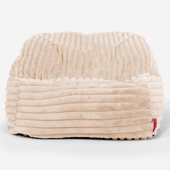 Sedia Pouf Sacco Sloucher - Velluto Felpato Ultra Morbido Pesca2