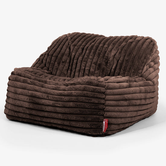 Sedia Pouf Sacco Sloucher - Velluto Felpato Ultra Morbido Zibellino1