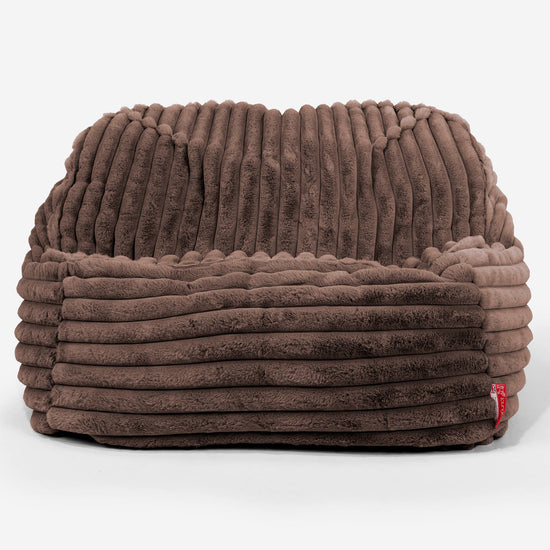 Sedia Pouf Sacco Sloucher - Velluto Felpato Ultra Morbido Zibellino2