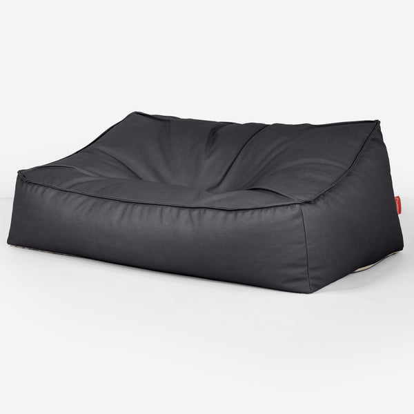 Pouf Divano Sloucher Copertura di Ricambio - Pelle Vegana 01