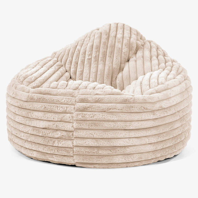 Poltrona Sacco 'Archi', Pouf  Copertura di Ricambio - Velluto Felpato Ultra Morbido 01