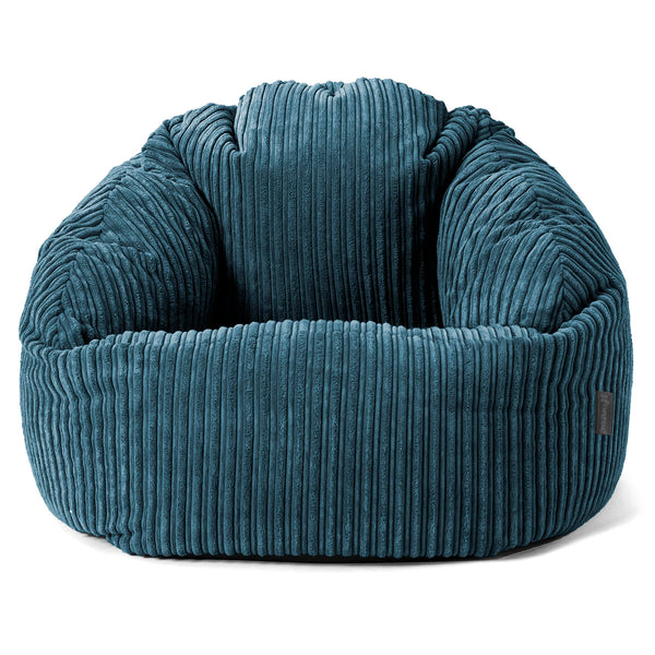 Poltrona a Sacco Bubble - Velluto a Coste Navy 01