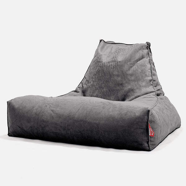 Pouf Poltrona Relax XXL, Sacco Copertura di Ricambio - Velluto 01