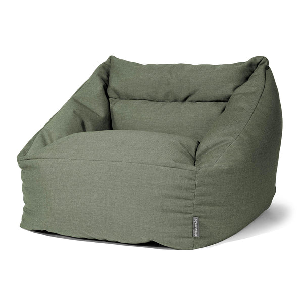 Poltrona Pouf Sacco Maya - Sunbrella Oliva 01
