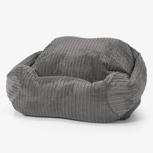 Poltrona Pouf Sacco Sabine - Velluto a Coste Grafite
