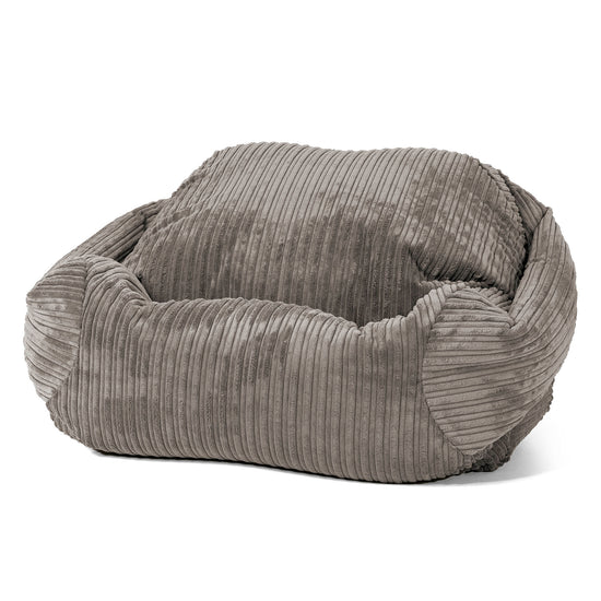 Poltrona Pouf Sacco Sabine - Velluto a Coste Grafite 01