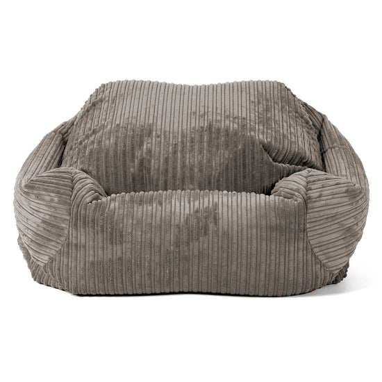 Poltrona Pouf Sacco Sabine - Velluto a Coste Grafite 02
