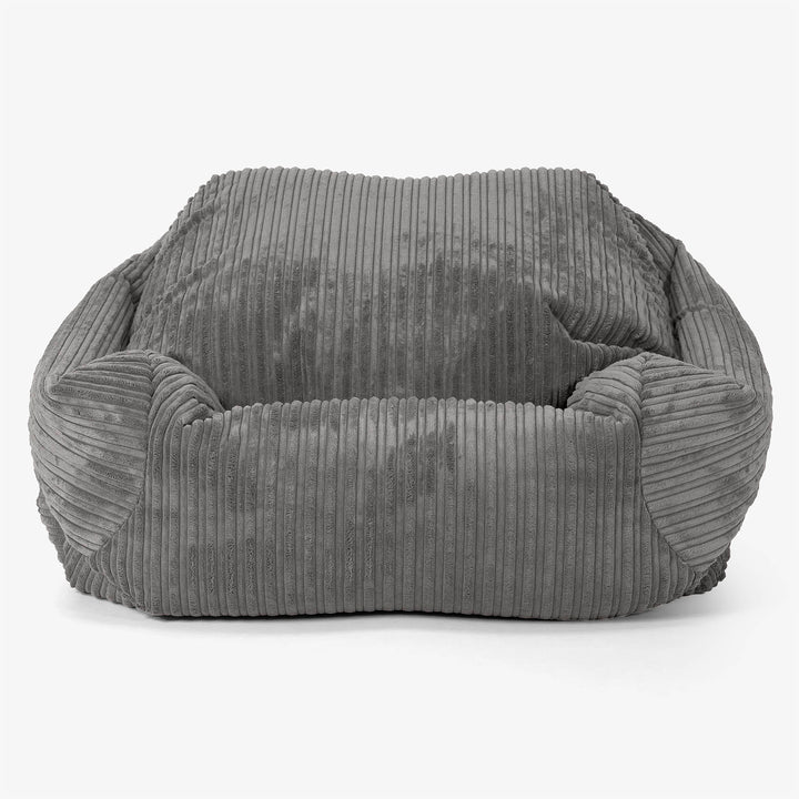 Poltrona Pouf Sacco Sabine - Velluto a Coste Grafite 02