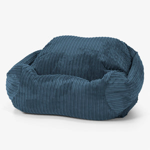 Poltrona Pouf Sacco Sabine - Velluto a Coste Navy