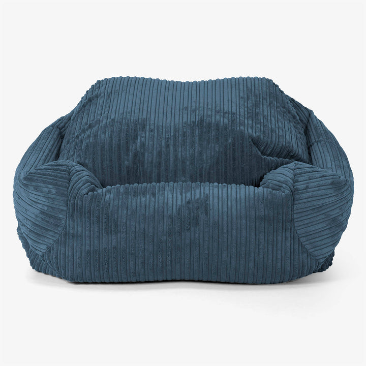Poltrona Pouf Sacco Sabine - Velluto a Coste Navy 02