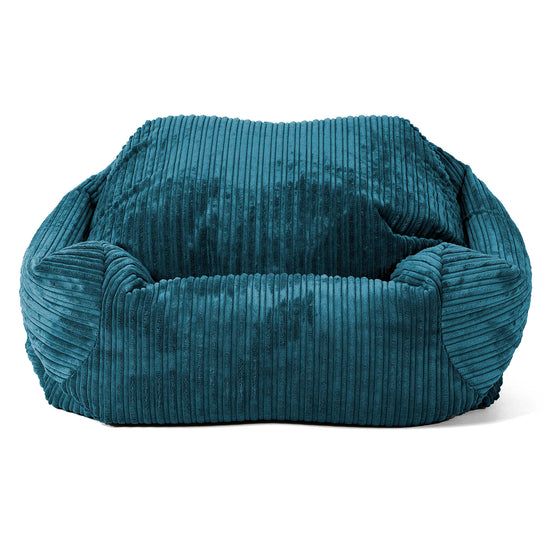 Poltrona Pouf Sacco Sabine - Velluto a Coste Tiglio 02