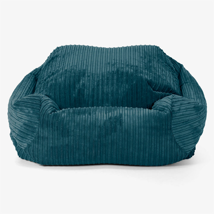 Poltrona Pouf Sacco Sabine - Velluto a Coste Tiglio 02