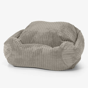 Poltrona Pouf Sacco Sabine - Velluto a Coste Visone